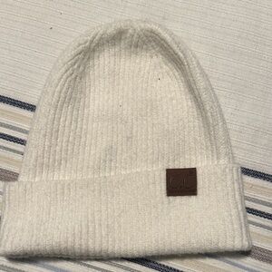 C.C Womens Cream Knit Beanie